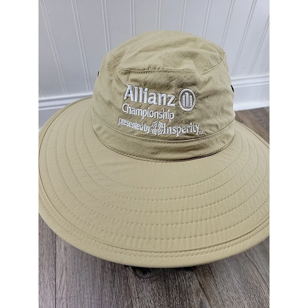 Allianz Championship Watership Imperial Widebrim Golf Hat Sun Beige Nylon S/M